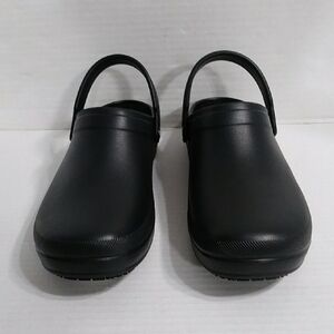 Skechers Slip Resistant Air Cooled Arch Fit Black Slip-On Clogs Size 10 *NWOT*